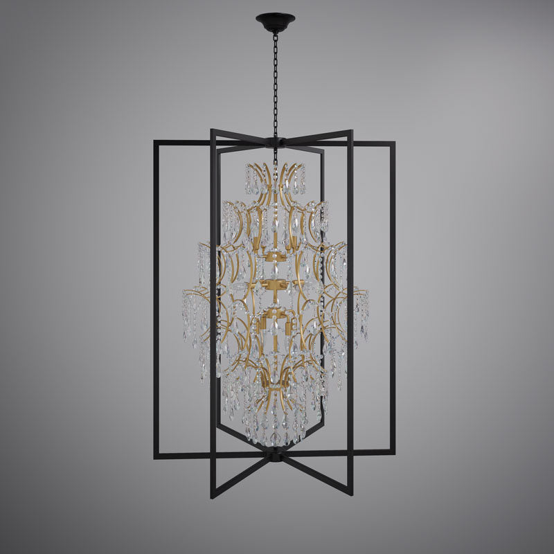 Vinci Lighting - C10421-36AB/BK - 12 Light Chandelier - Amare - Aged Brass/Matte Black