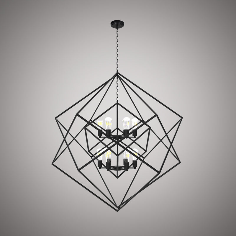 Vinci Lighting - C1070-12BK - 12 Light Chandelier - Galaxia - Matte Black
