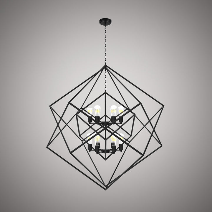 Vinci Lighting - C1070-12BK - 12 Light Chandelier - Galaxia - Matte Black