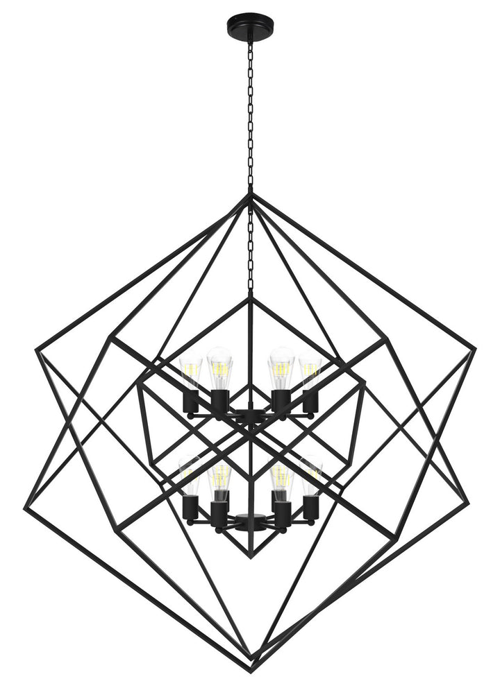 Vinci Lighting - C1070-12BK - 12 Light Chandelier - Galaxia - Matte Black