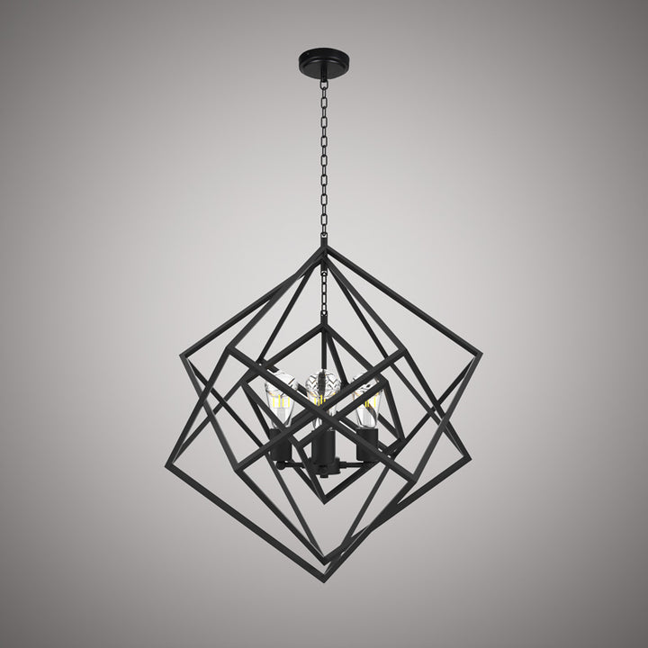 Vinci Lighting - C1070-4BK - Four Light Chandelier - Galaxia - Matte Black
