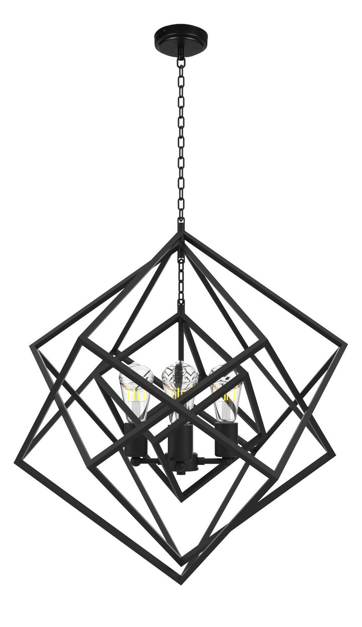 Vinci Lighting - C1070-4BK - Four Light Chandelier - Galaxia - Matte Black