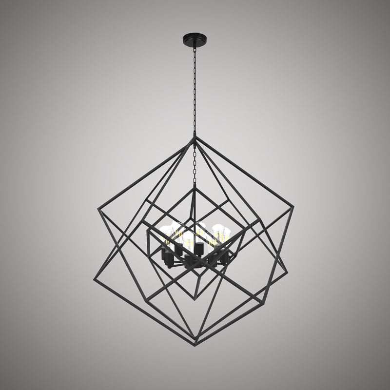 Vinci Lighting - C1070-6BK - Six Light Chandelier - Galaxia - Matte Black