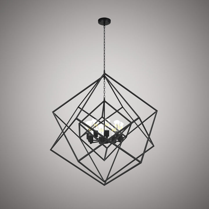 Vinci Lighting - C1070-6BK - Six Light Chandelier - Galaxia - Matte Black
