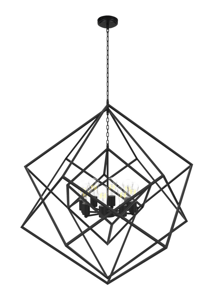 Vinci Lighting - C1070-6BK - Six Light Chandelier - Galaxia - Matte Black