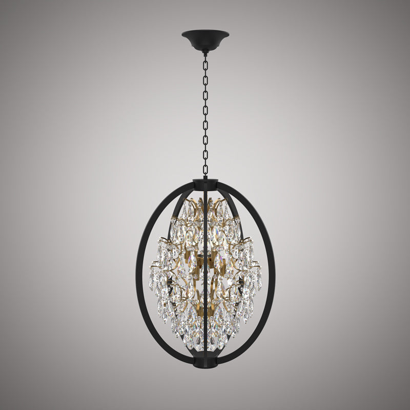 Vinci Lighting - C10821-18AB/BK - Six Light Chandelier - Bella - Aged Brass/Matte Black