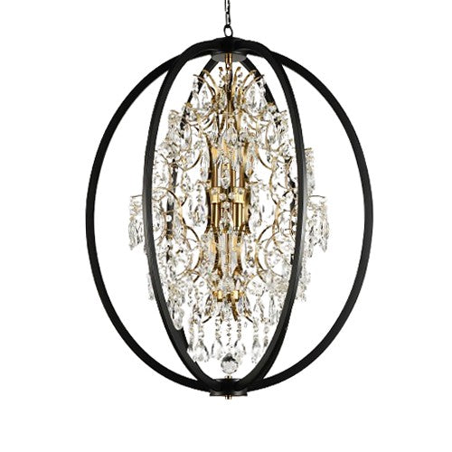 Vinci Lighting - C10821-18AB/BK - Six Light Chandelier - Bella - Aged Brass/Matte Black