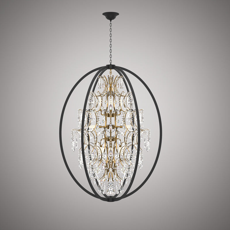 Vinci Lighting - C10821-36AB/BK - 12 Light Chandelier - Bella - Aged Brass/Matte Black
