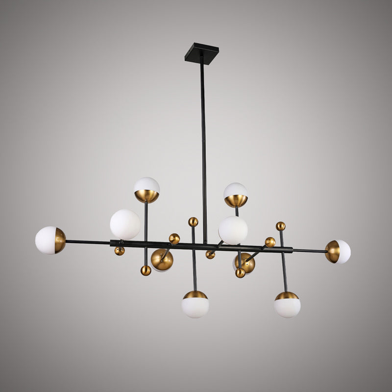 Vinci Lighting - C1099-10AB/BK - Ten Light Chandelier - DNA - Aged Brass/Matte Black