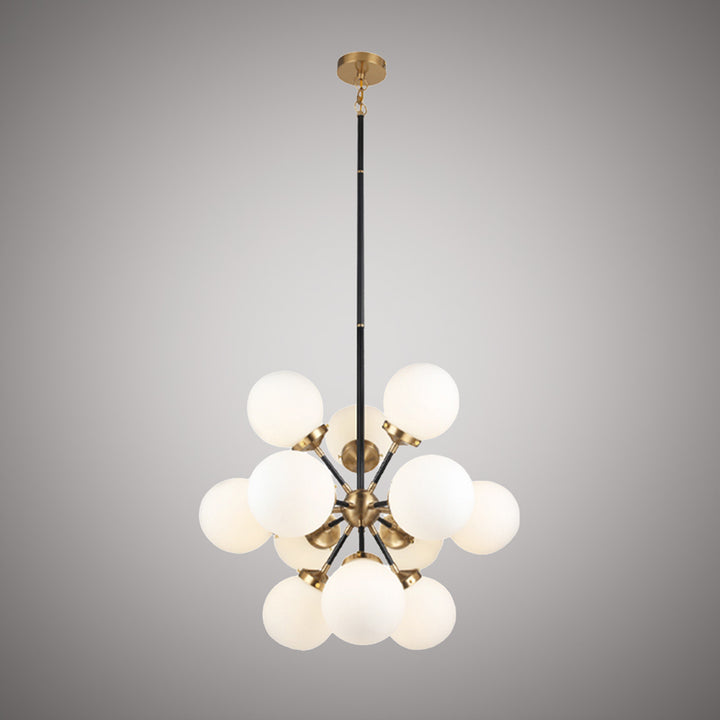 Vinci Lighting - C7070-12AB/BKOP - 12 Light Chandelier - Bianca - Aged Brass/Matte Black