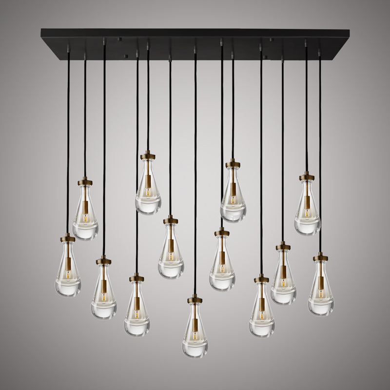 Vinci Lighting - C88813-L-AB/BK - 13 Light Chandelier - Loft - Aged Brass/Matte Black