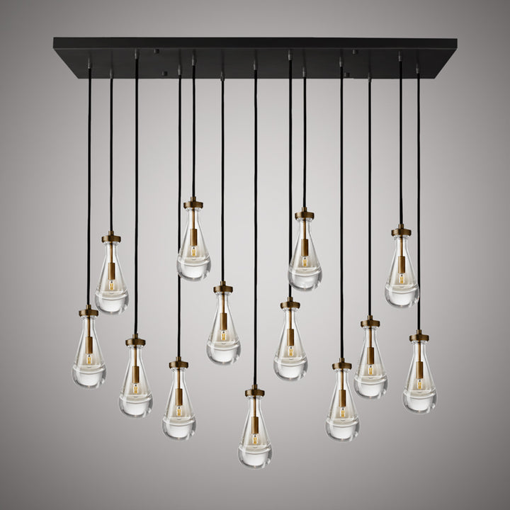 Vinci Lighting - C88813-L-AB/BK - 13 Light Chandelier - Loft - Aged Brass/Matte Black