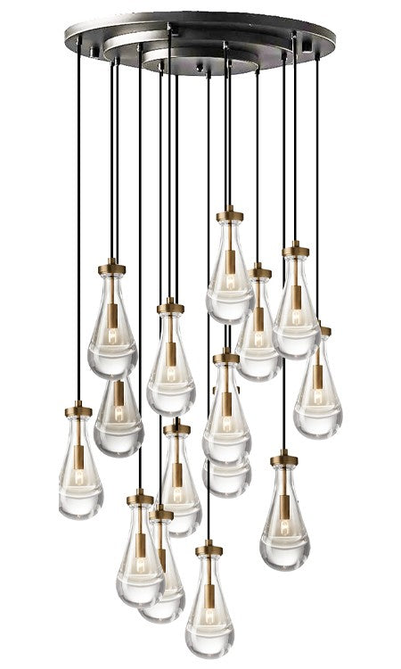 Loft 15 Light lantern in Aged Brass/Black - available from The Lighting Shoppe, trusted by Canadian homeowners