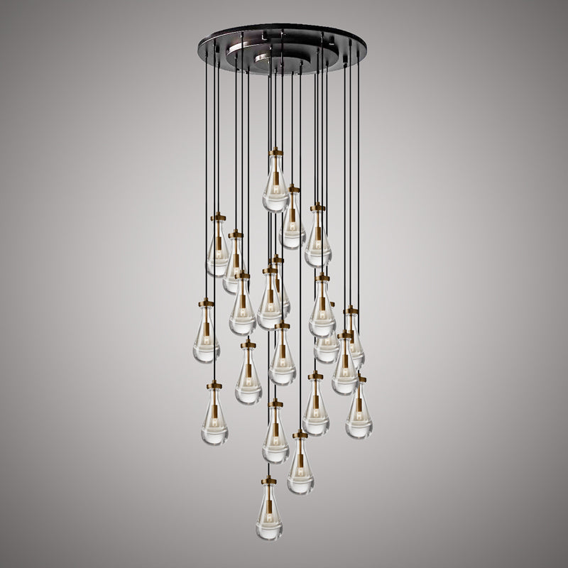 Vinci Lighting - C88821-AB/BK - 21 Light Chandelier - Loft - Aged Brass/Matte Black
