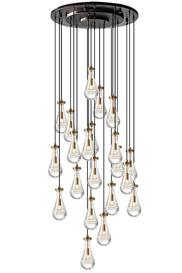 Loft 21 Light Lantern in Aged Brass/Black - available from The Lighting Shoppe, trusted by Canadian homeowners