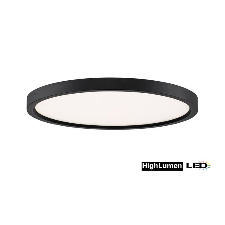 LED Flush Mount in Black - available from The Lighting Shoppe, trusted by Canadian homeowners