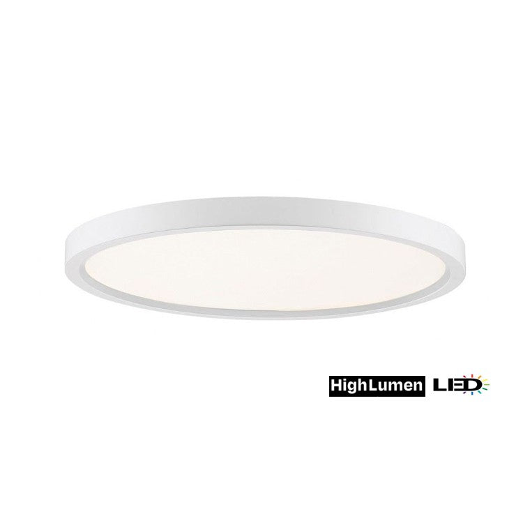 LED Flush Mount in White - available from The Lighting Shoppe, trusted by Canadian homeowners