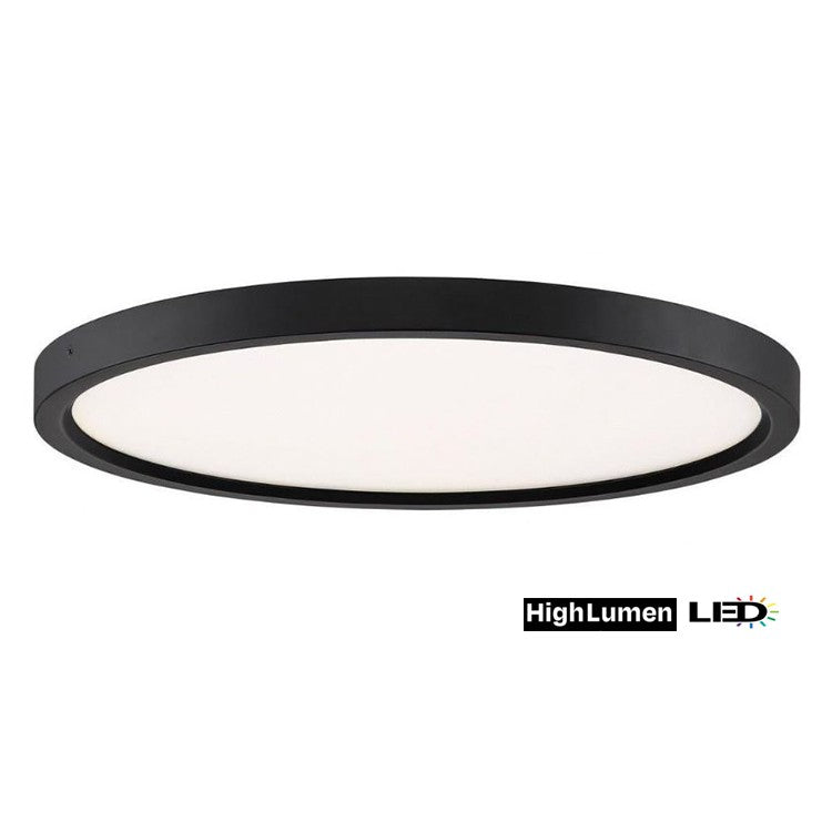 LED Flush Mount in Black - available from The Lighting Shoppe, trusted by Canadian homeowners