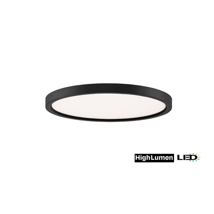 LED Flush Mount in Black - available from The Lighting Shoppe, trusted by Canadian homeowners