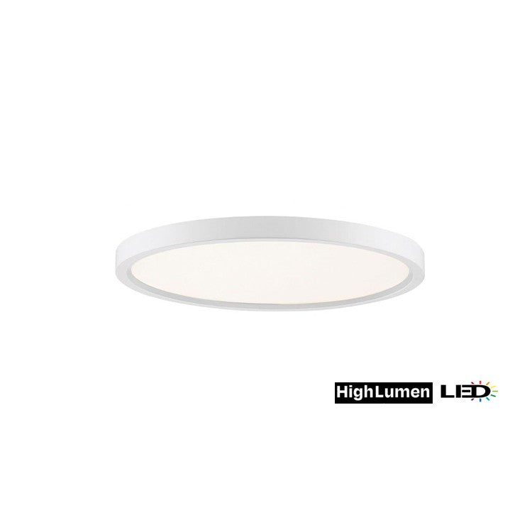 LED Flush Mount in White - available from The Lighting Shoppe, trusted by Canadian homeowners