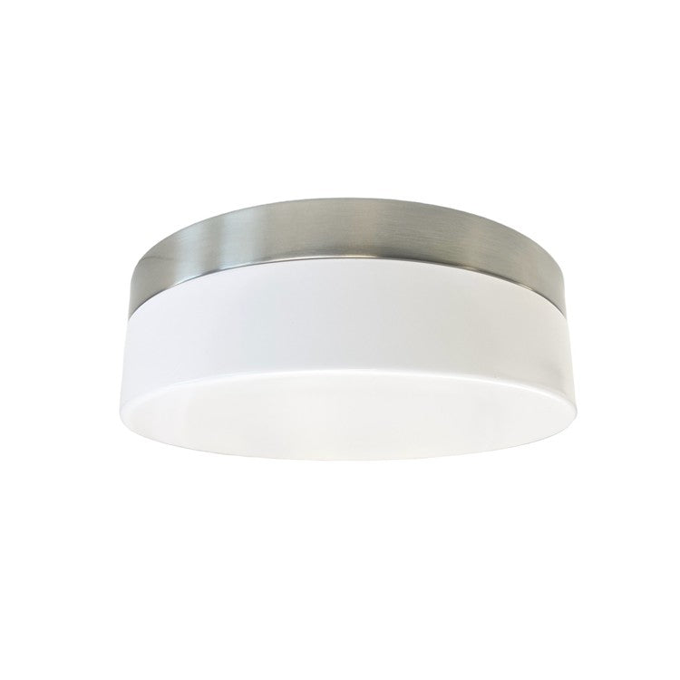 Two Light Flush Mount in Brushed Nickel - available from The Lighting Shoppe, trusted by Canadian homeowners