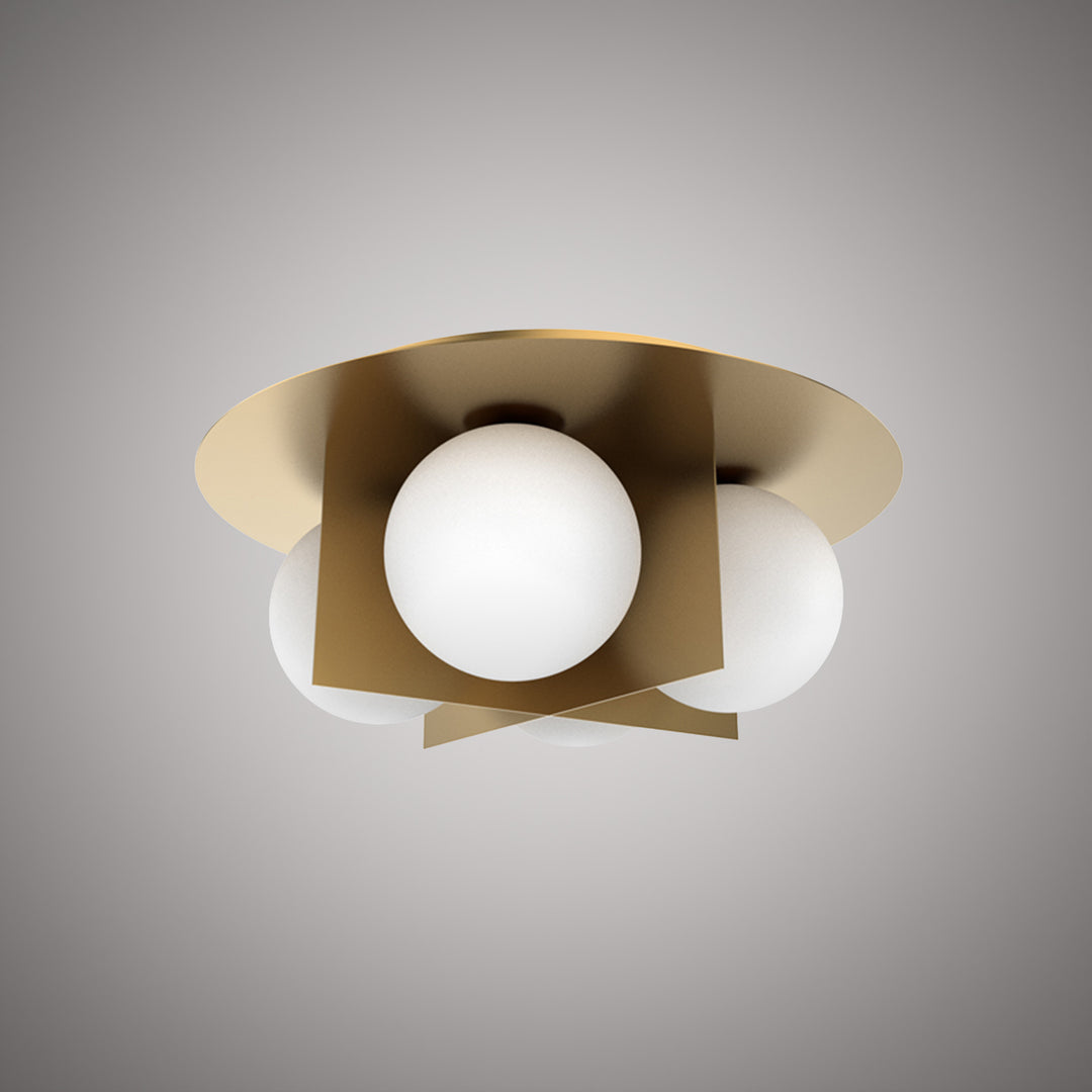 Vinci Lighting - FM1855-4AB - Four Light Flush Mount - Sahara - Aged Brass