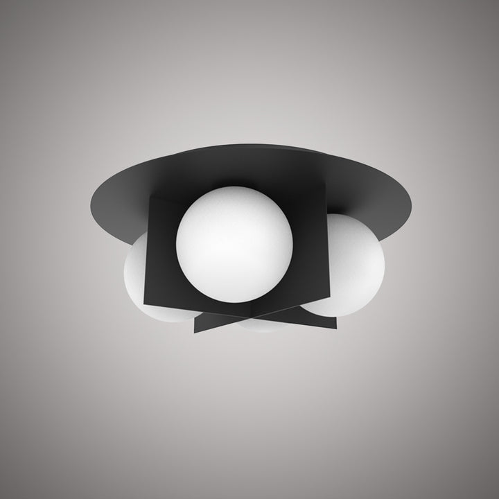 Vinci Lighting - FM1855-4BK - Four Light Flush Mount - Sahara - Matte Black