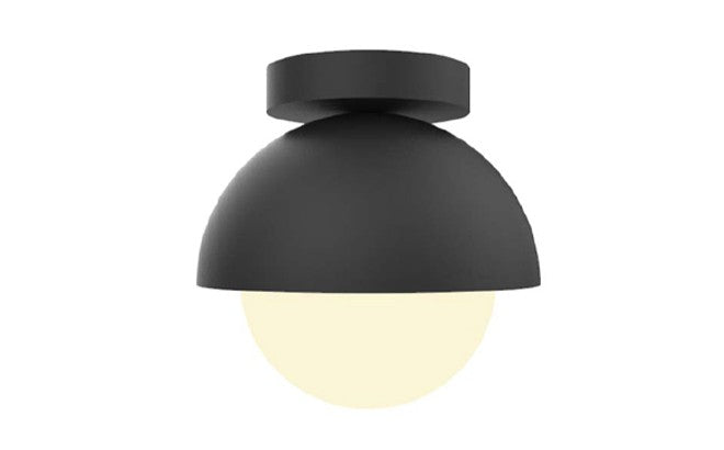 One Light Flush Mount in Black - available from The Lighting Shoppe, trusted by Canadian homeowners