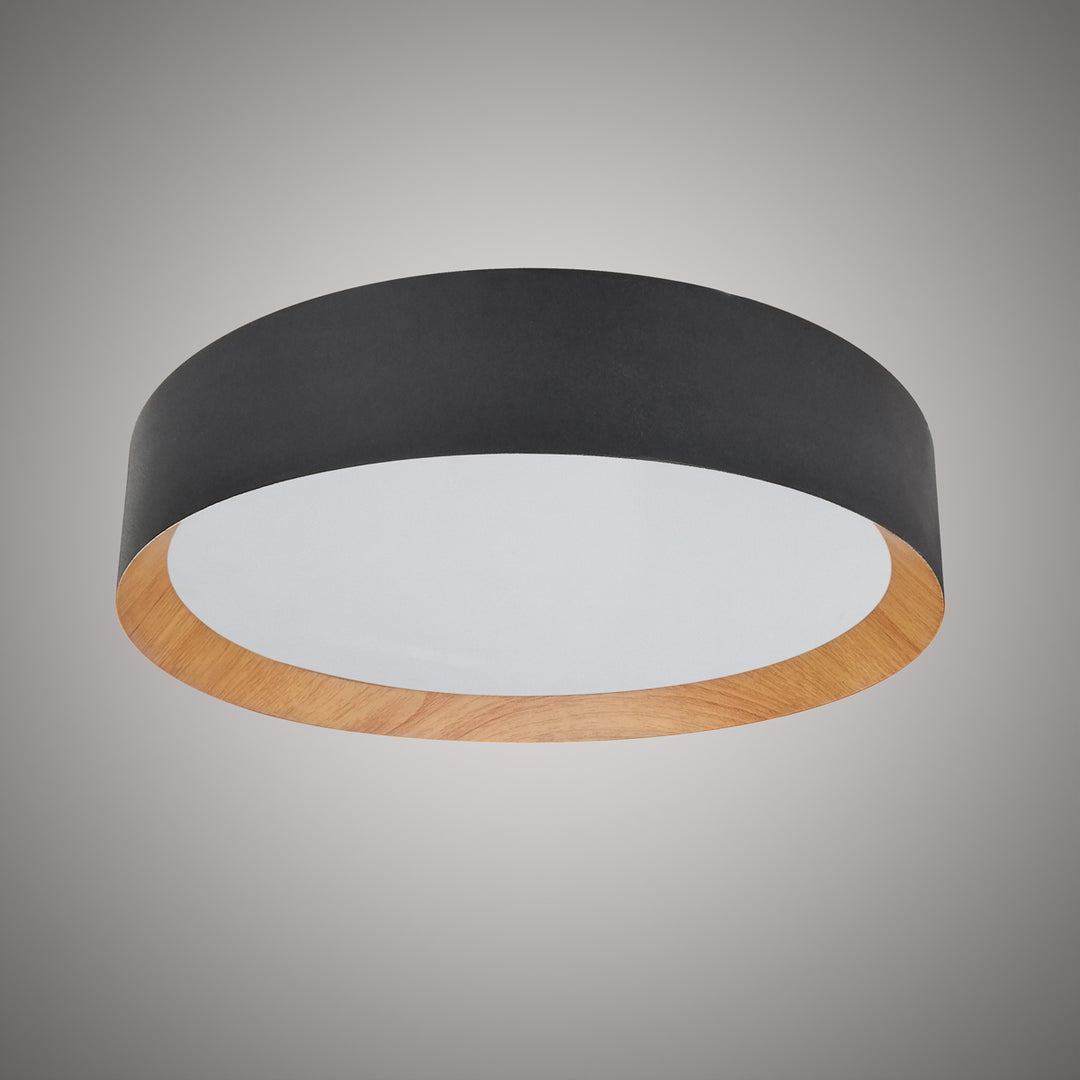 Vinci Lighting - FM9415-BKG - LED Flush Mount - Viva - Black /Wood Grain