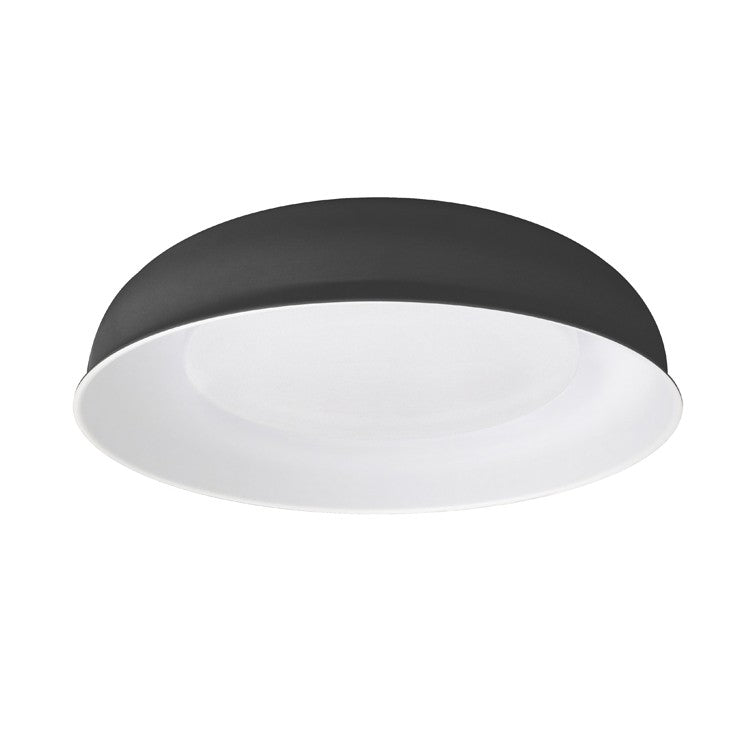 LED Flush Mount in Black Powder Coated/ White - available from The Lighting Shoppe, trusted by Canadian homeowners