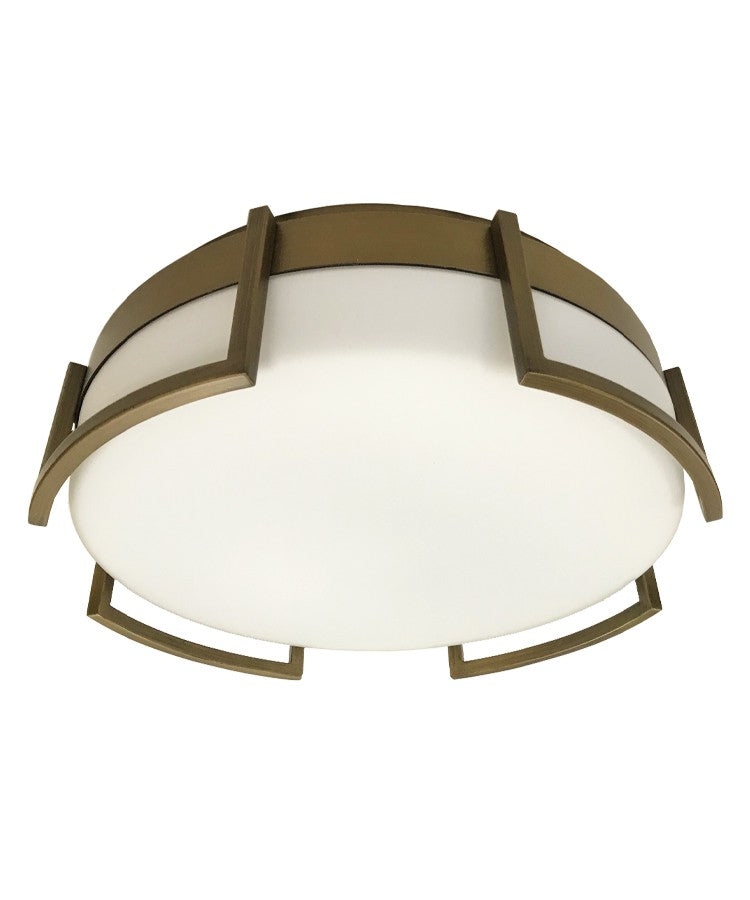 LED Flush Mount in Antique Gold - available from The Lighting Shoppe, trusted by Canadian homeowners