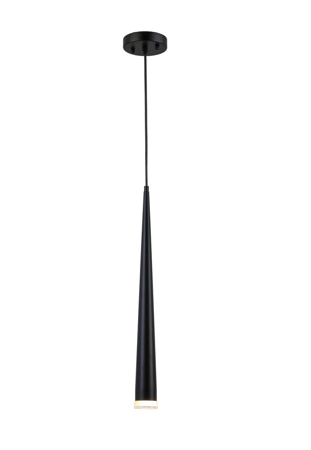 Vega One Light Pendant in Black - available from The Lighting Shoppe, trusted by Canadian homeowners