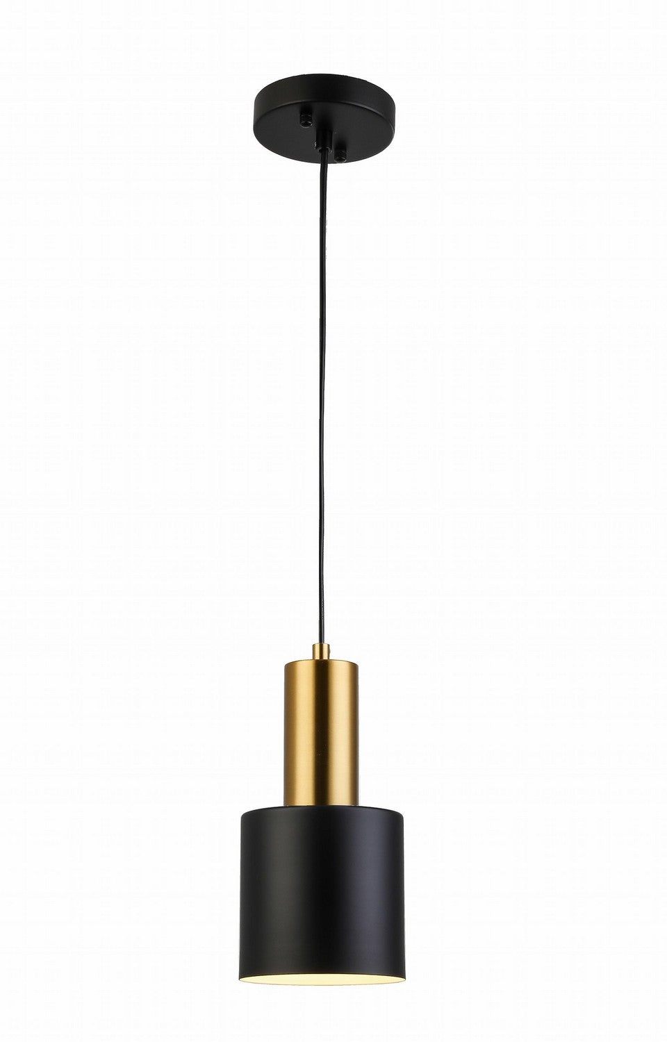 One Light Pendant in Aged Brass/Black - available from The Lighting Shoppe, trusted by Canadian homeowners