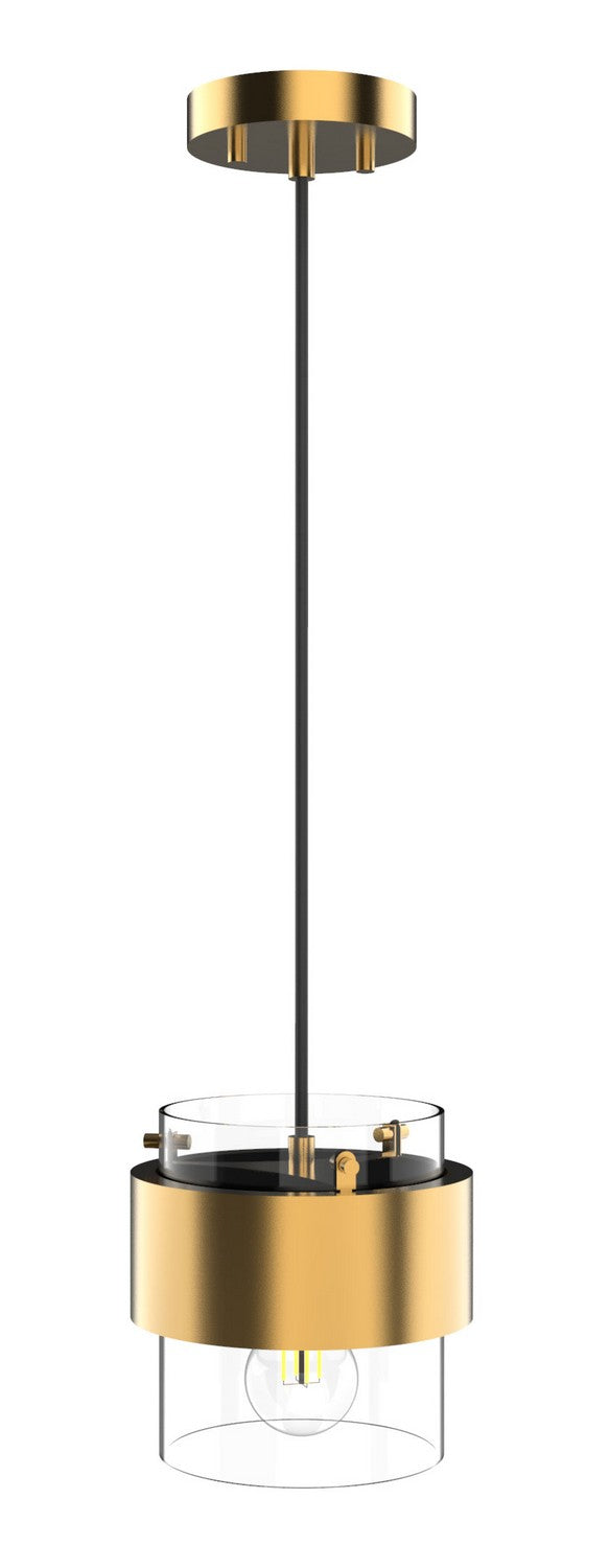 One Light Pendant in Aged Brass - available from The Lighting Shoppe, trusted by Canadian homeowners