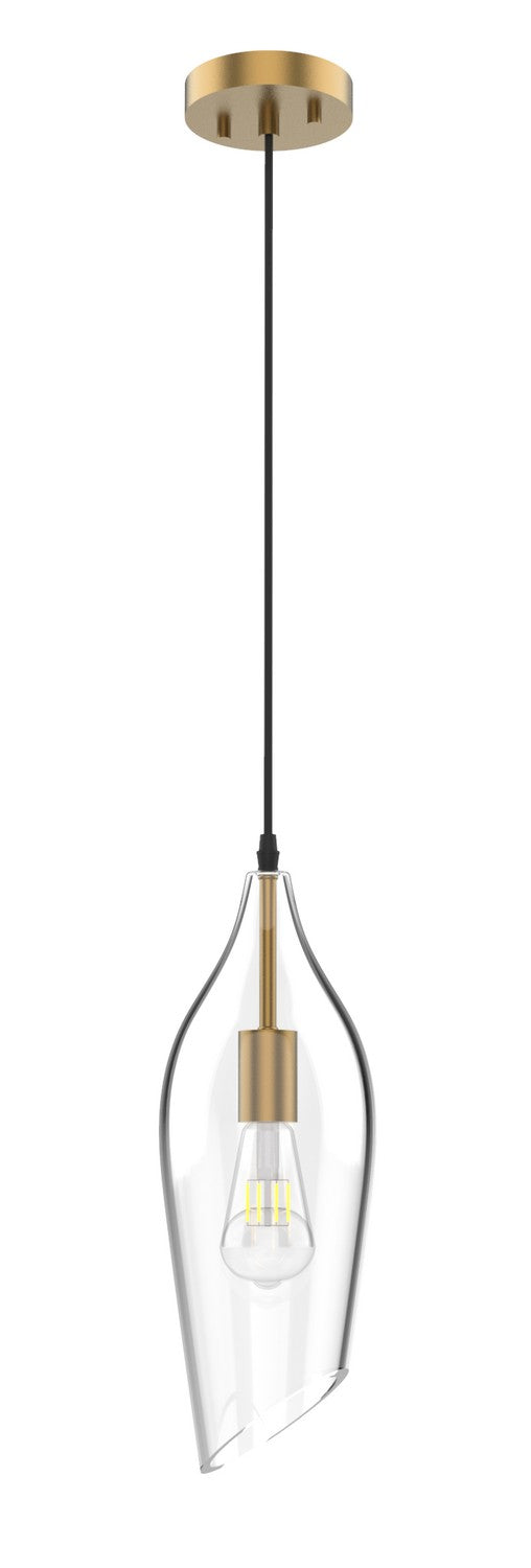 One Light Pendant in Aged Brass - available from The Lighting Shoppe, trusted by Canadian homeowners