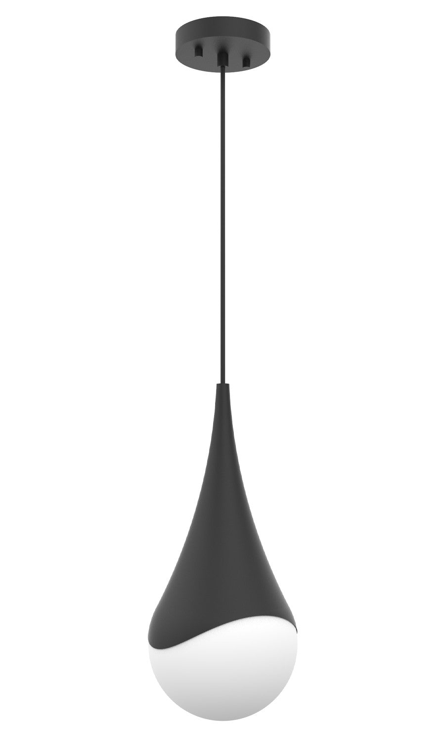Drop One Light Pendant in Black - available from The Lighting Shoppe, trusted by Canadian homeowners