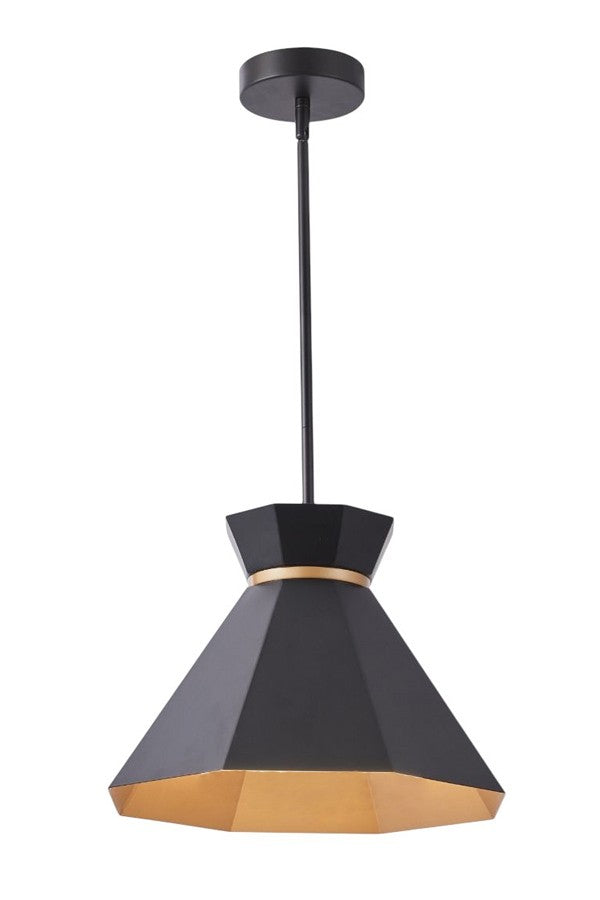 One Light Pendant in Aged Brass/Black - available from The Lighting Shoppe, trusted by Canadian homeowners