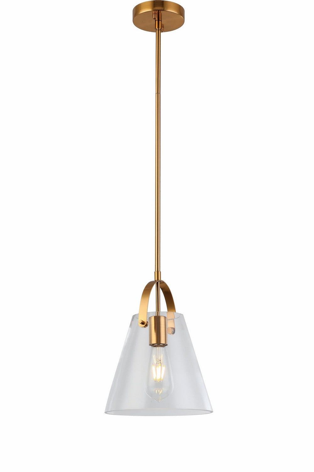 One Light Pendant in Aged Brass - available from The Lighting Shoppe, trusted by Canadian homeowners