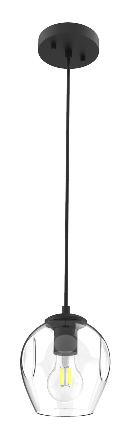 Ellen One Light Pendant in Black - available from The Lighting Shoppe, trusted by Canadian homeowners