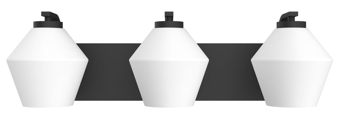 Three Light Vanity in Black - available from The Lighting Shoppe, trusted by Canadian homeowners
