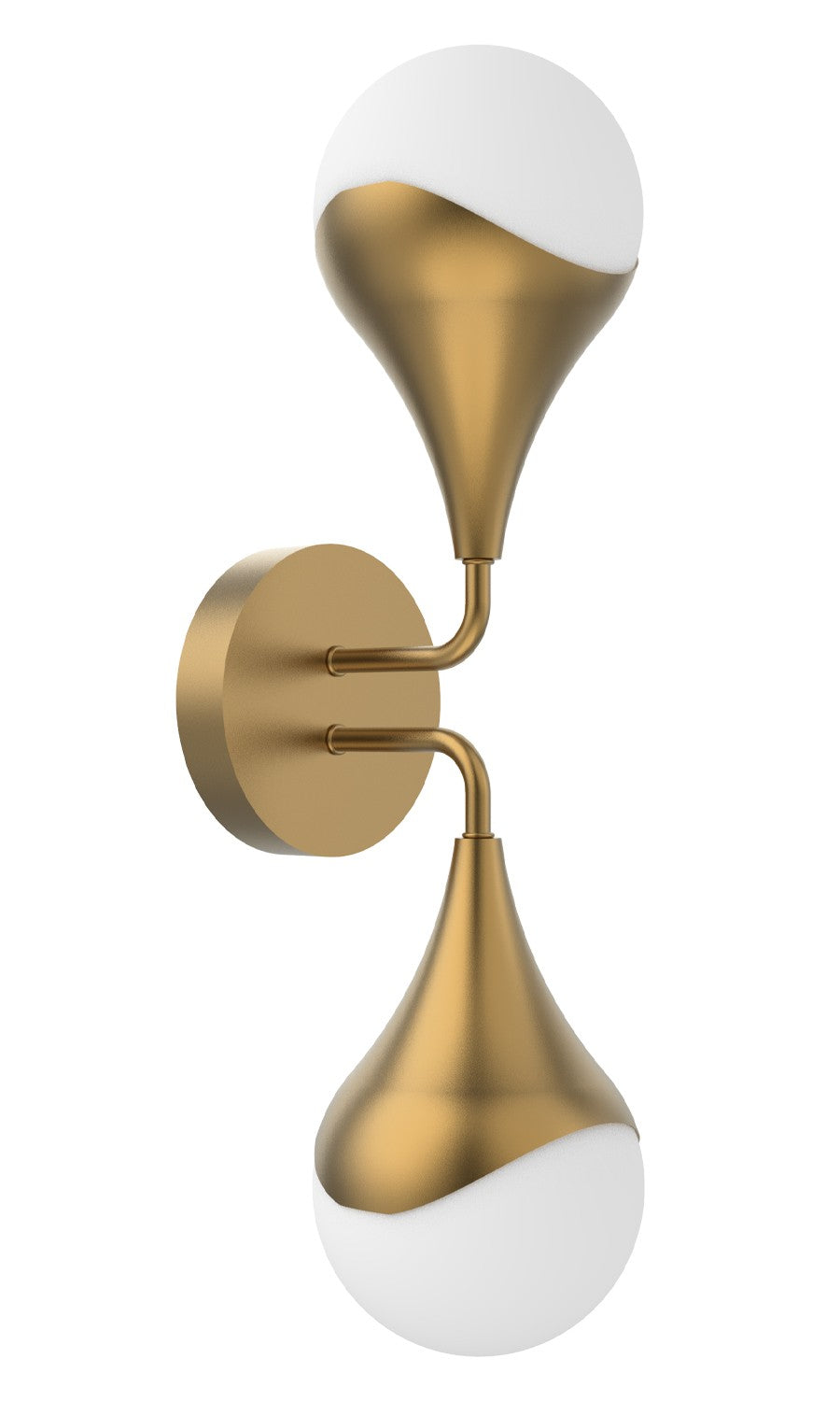 Drop Two Light Wall Sconce in Aged Brass - available from The Lighting Shoppe, trusted by Canadian homeowners