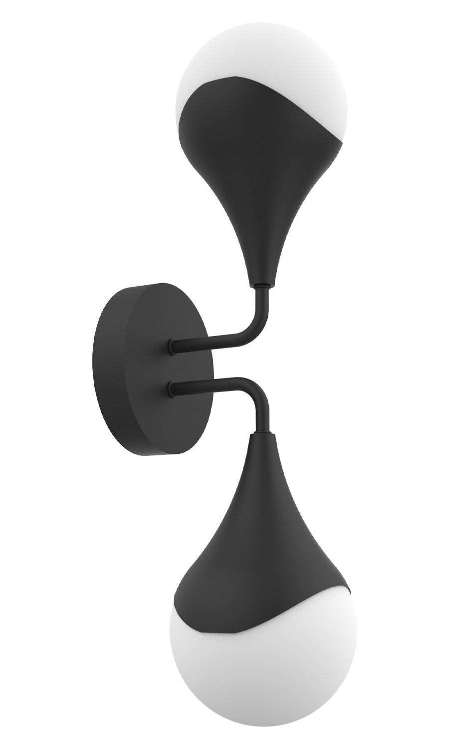 Drop Two Light Wall Sconce in Black - available from The Lighting Shoppe, trusted by Canadian homeowners