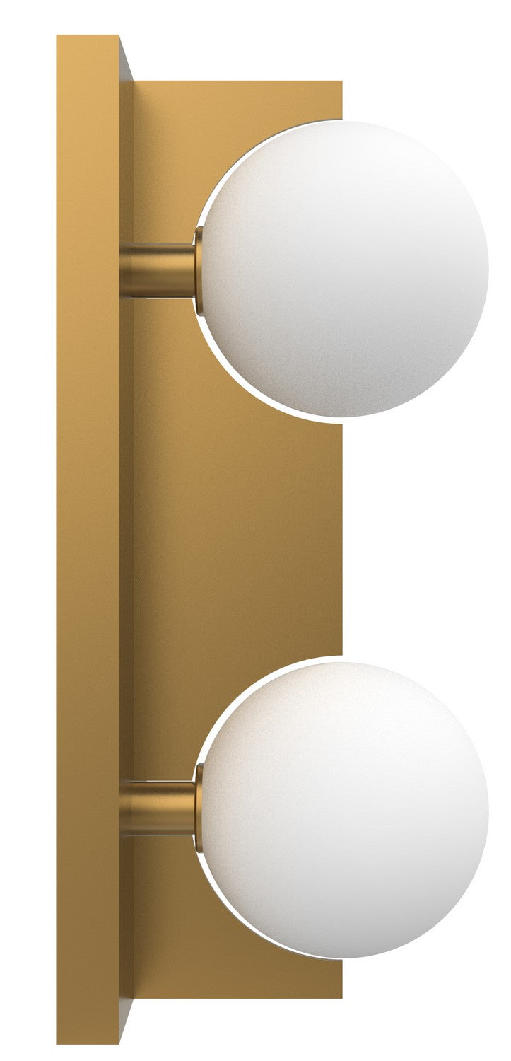 Sahara Two Light Wall Sconce in Aged Brass - available from The Lighting Shoppe, trusted by Canadian homeowners