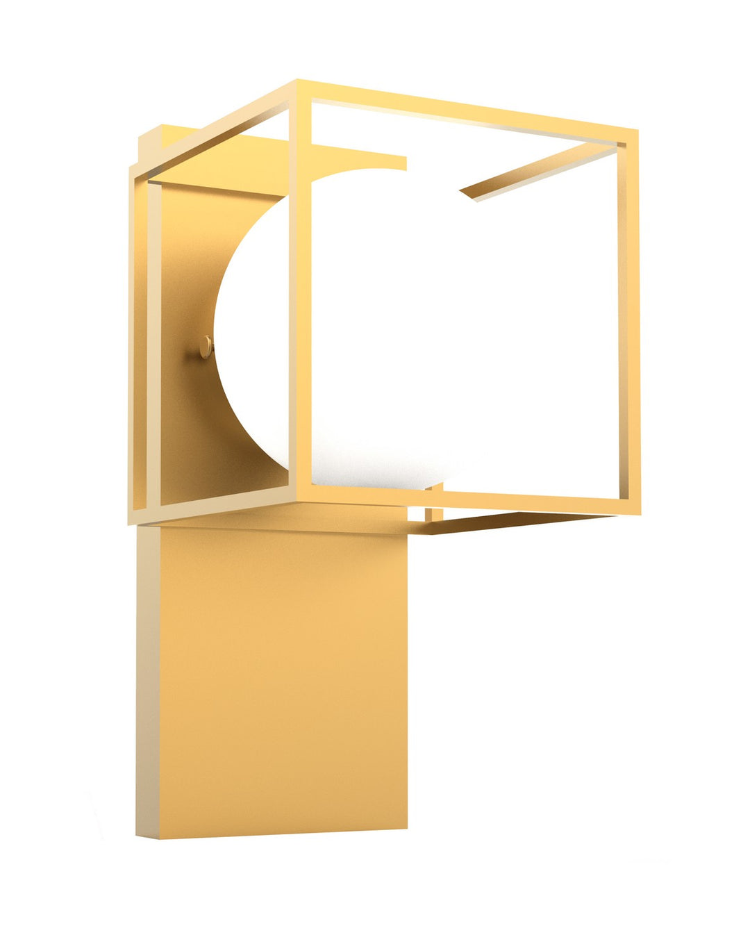 Luna One Light Wall Sconce in Aged Brass - available from The Lighting Shoppe, trusted by Canadian homeowners