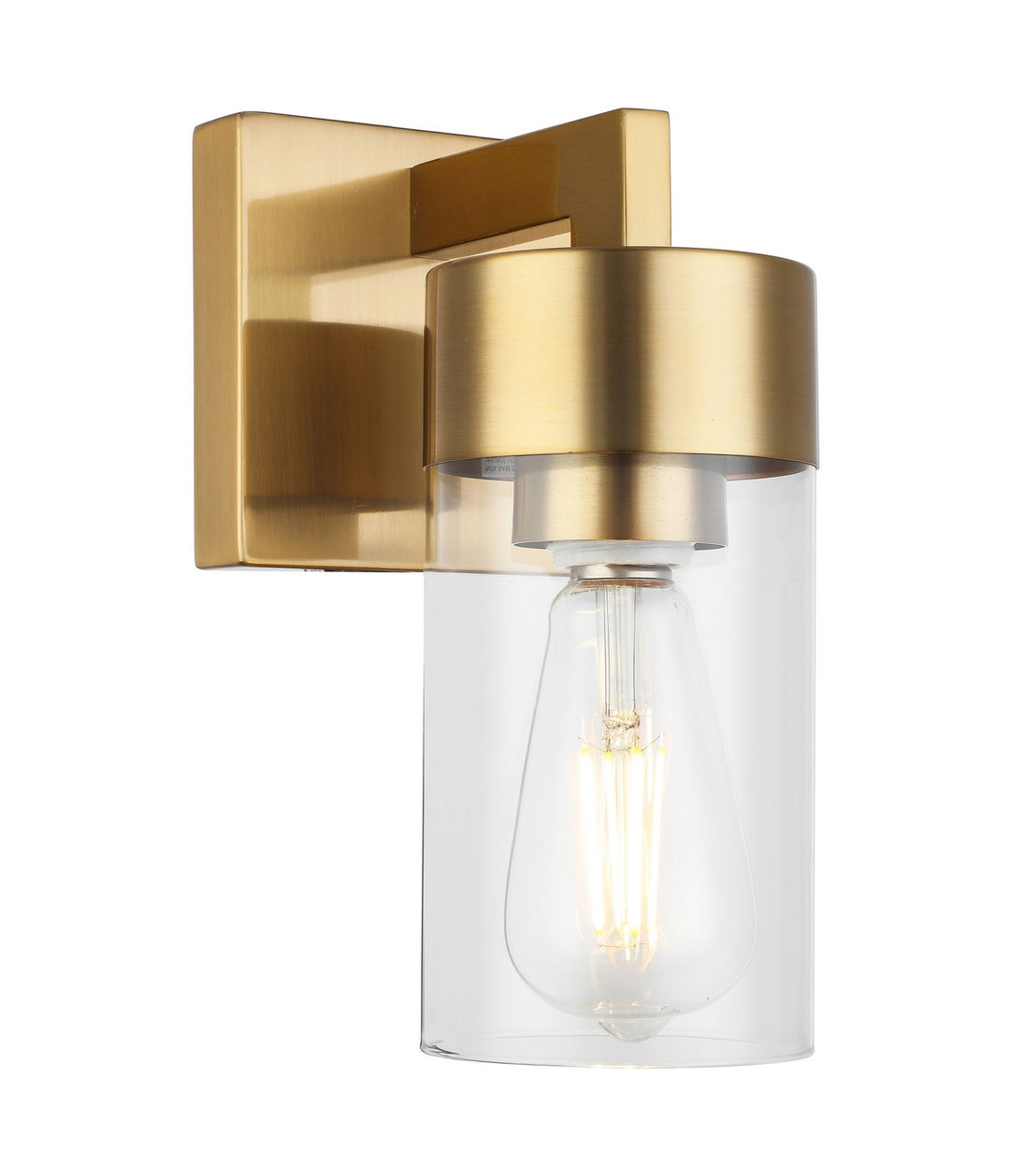 Aurora One Light Wall Sconce in Aged Brass - available from The Lighting Shoppe, trusted by Canadian homeowners