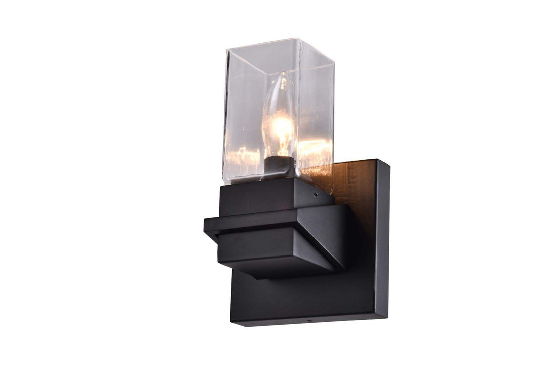 One Light Wall Sconce in Black - available from The Lighting Shoppe, trusted by Canadian homeowners