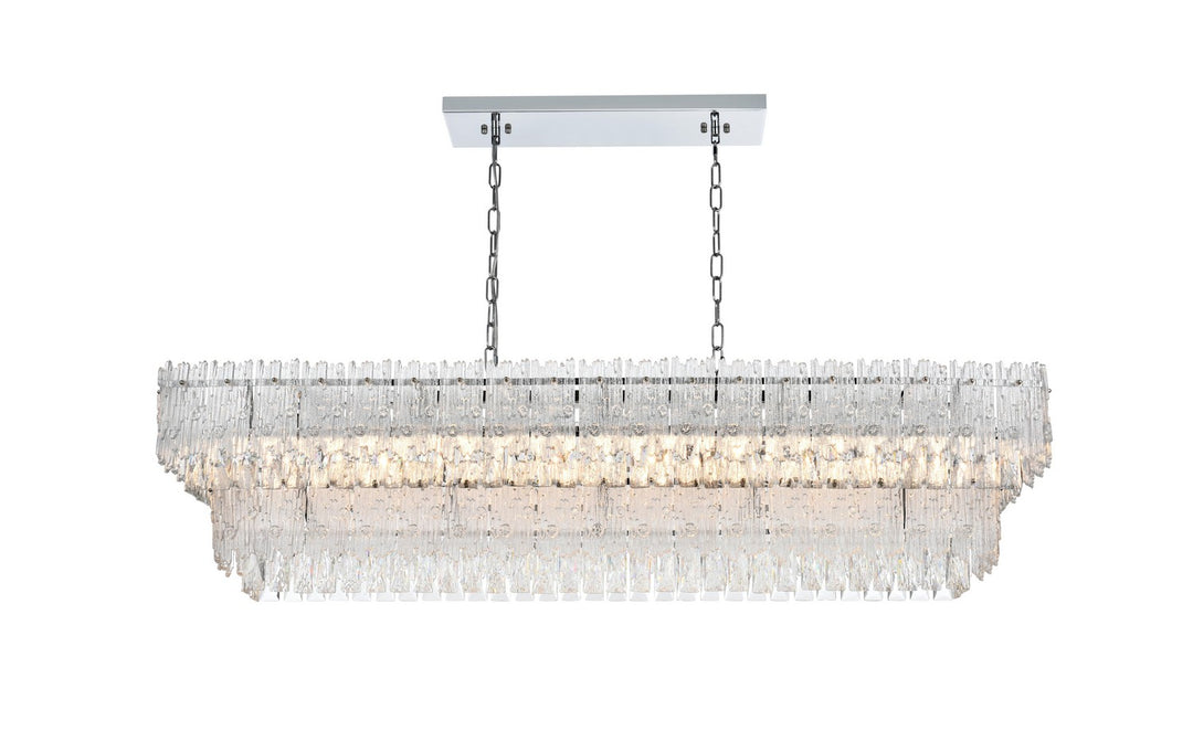Elegant Lighting - 1780G50C - Eight Light Chandelier - Emilia - Chrome and Clear