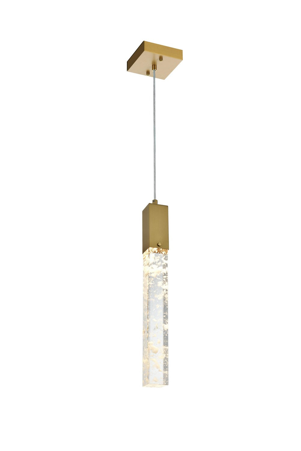 Aurora One Light Pendant in Satin Gold - available from The Lighting Shoppe, trusted by Canadian homeowners