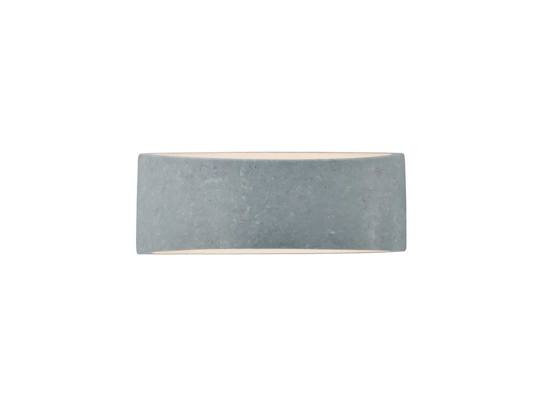 Ambiance One Light Wall Sconce in Concrete Justice Designs