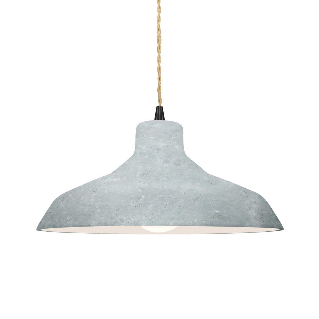 Radiance One Light Pendant in Concrete Justice Designs